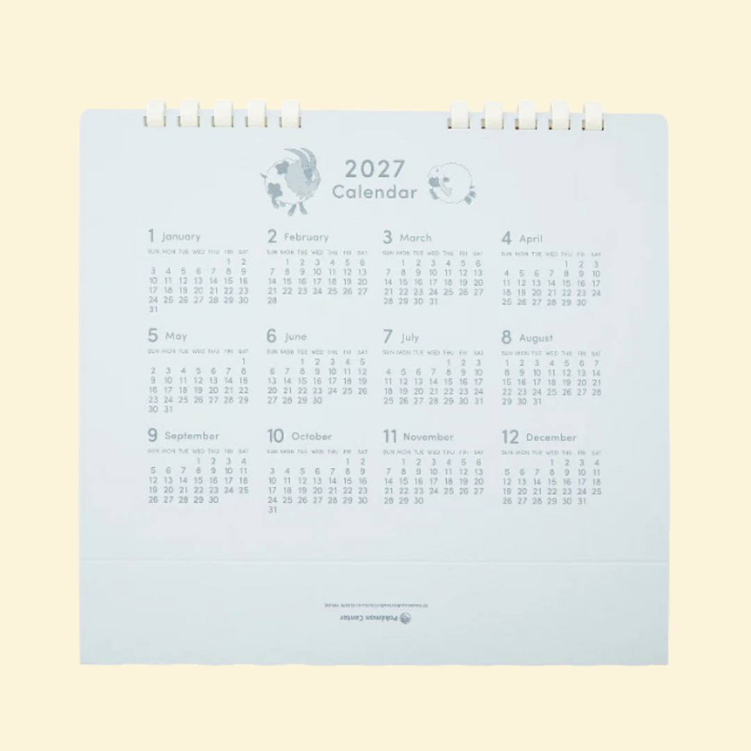 Calendario Pokémon Center Mensual 2026
