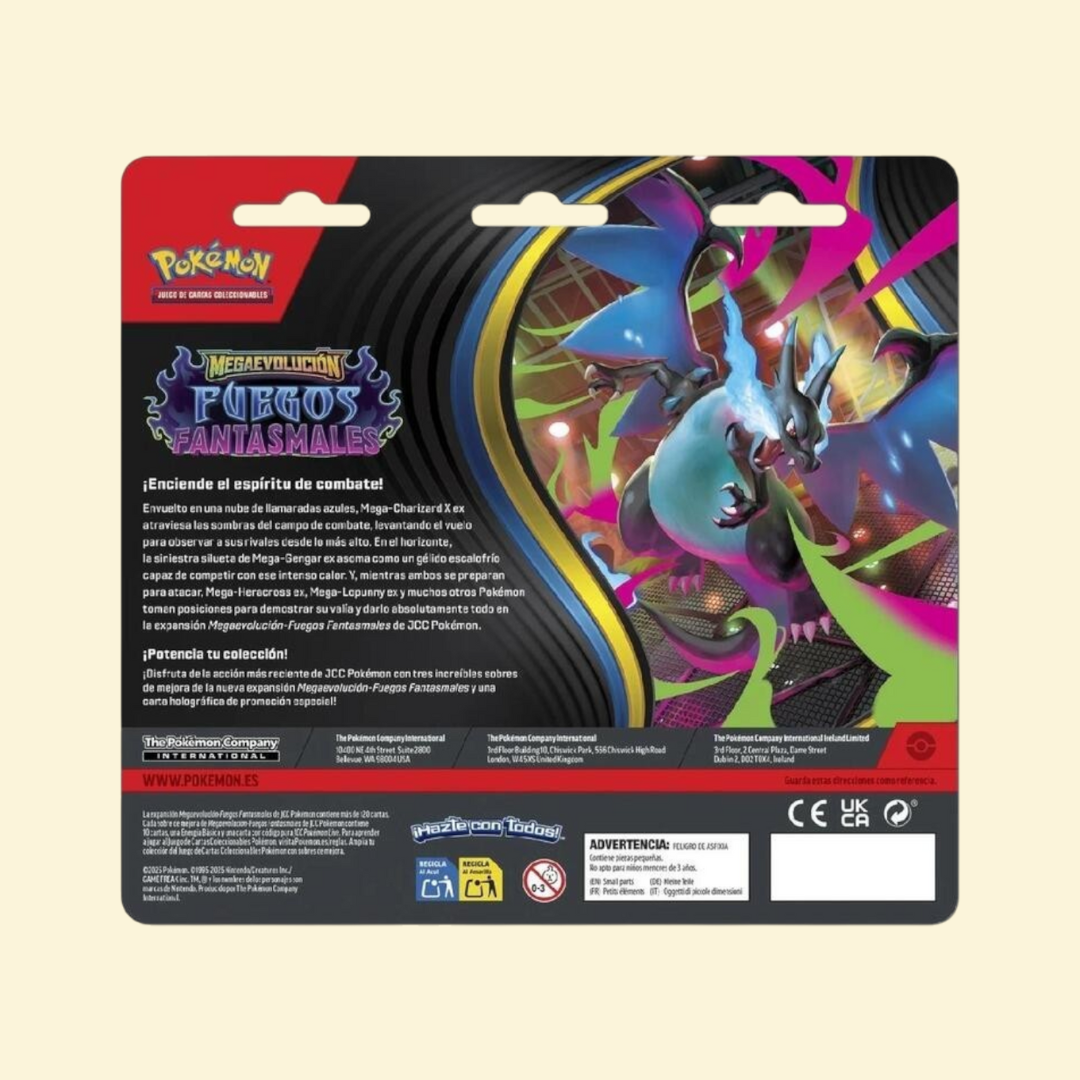 Blister 3 Sobres Fuegos Fantasmales